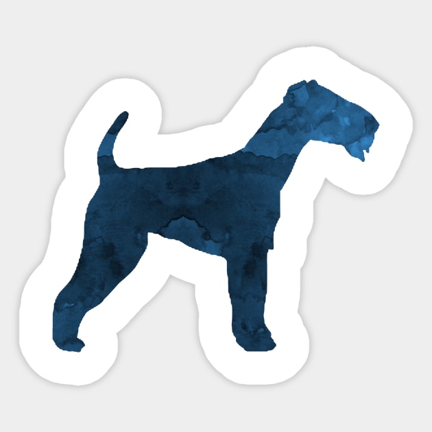 Airedale terrier Sticker by TheJollyMarten